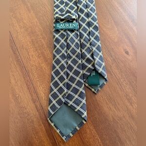 Lauren Ralph Lauren Men's Black Plaid Tie